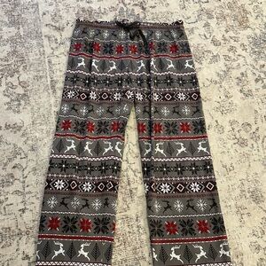 Pajamagram Pajama Pants with Reindeer and Snowflake Design